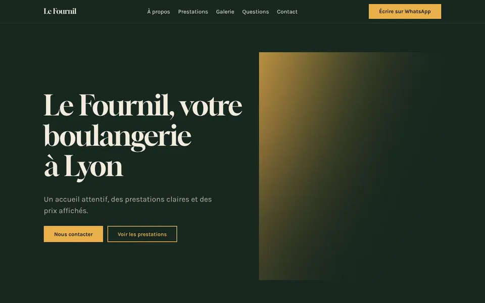 A style that sets you apart : Le Fournil