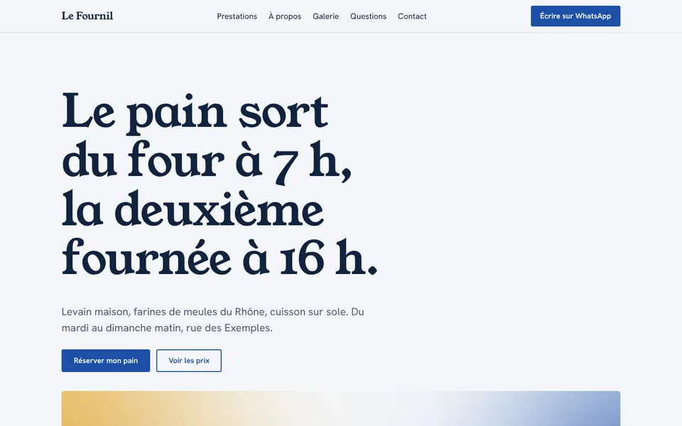 The codes of the trade : Le Fournil